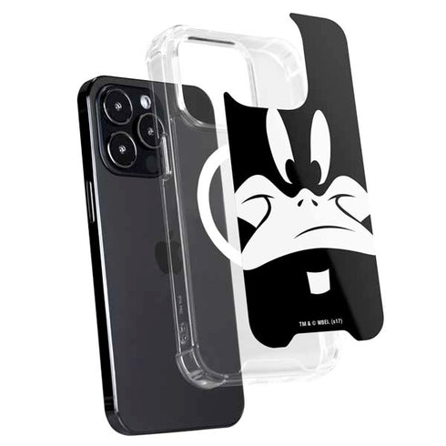 Looney Tunes Daffy Duck Plain Black and White iPhone 16 Pro MagSafe Case